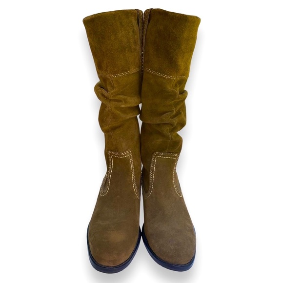 Suede Leather Slouchy Western Style Boots Size 7.5 NWOT - Picture 5 of 10